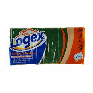 Logex Scourer Sponges, 3 Pieces