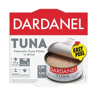 Dardanel Yellowfin Tuna Fillets in Water, 140g