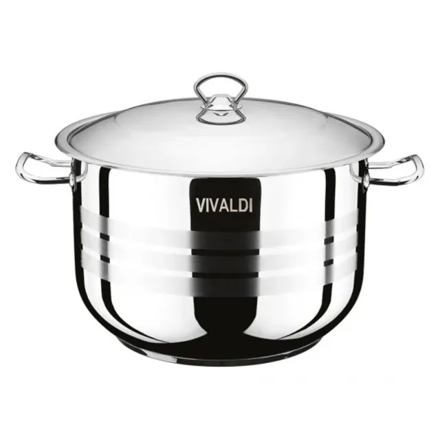 Vivaldi Sude Deep Pot with Steel Lid, 18cm