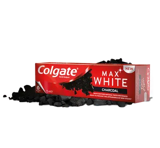 Colgate Max White Charcoal Toothpaste, 2x75ml