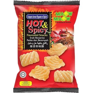 Miaow Miaow Hot And Spicy Flavoured Snacks 50 gm