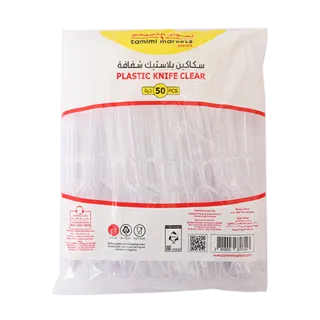 TAMIMI MARKETS PLASTIC KNIFE CLEAR 50count