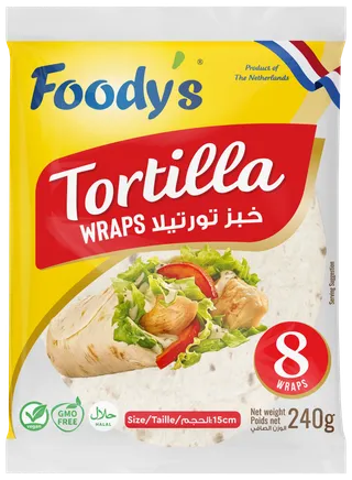 Foody's Tortilla Wraps, 240g
