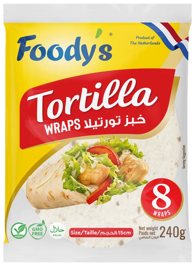 Foody's Tortilla Wraps, 240g