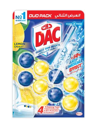 Dac Toilet Cleaner Lemon Duo Pack 50 g