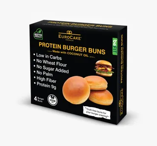 Eurocake Vegan Protein Burger Buns, 200g