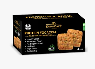 Eurocake Vegan Protein Focaccia, 180g