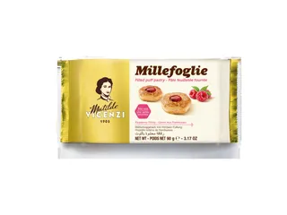 Matilde Vicenzi Puff Pastry with Rasberry Jam, 90g