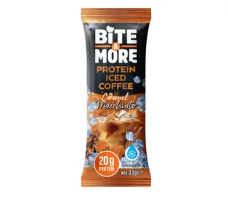 Bite & More Caramel Macchiato Protein Iced Coffee Sachet, 33g