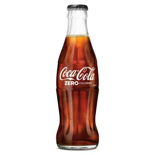 كوكاكولا زيرو مشروب غازي عبوة زجاجية، 250 مل