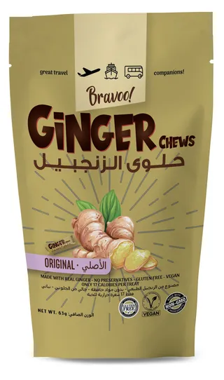 حلوى زنجبيل الأصلي برافو63جم