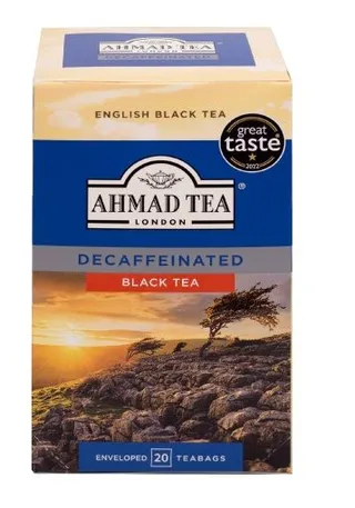 Ahmad Tea London Decaffeinated Black Tea Bags, 20x40g