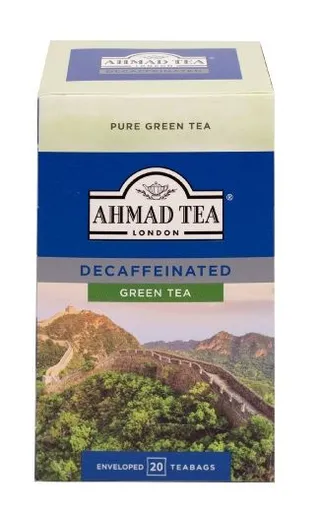 Ahmad Tea London Decaffeinated Green Tea Bags, 20 Bags