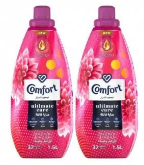 Comfort Ultimate Care Orchid & Musk Fabric Softener, 2x1.5L