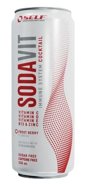 Self Omninutrition Sodavit Frost Berry Soft Drink with Vitamins & Minerals, 330ml