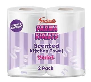 Swizzels Parma Violets Scented Kitchen Towel, 2 Rolls