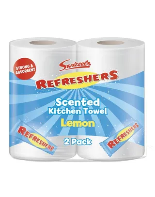 Swizzels Refreshers Lemon Scented Kitchen Towel, 2 Rolls