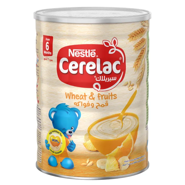 Cerelac Wheat & Fruits Infant Cereals with Iron+ Tin, From 6 Months, 1kg