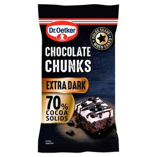 Dr. Oetker Extra Dark Chocolate Chunks 100g