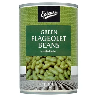 Epicure Green Flageolet Beans in Salted Water 400g
