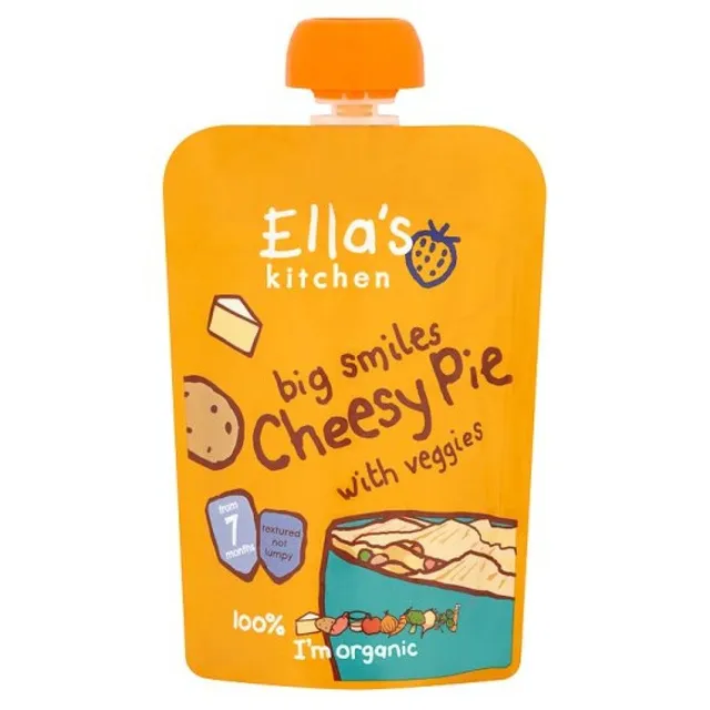 Ella's Kitchen Big Smiles Cheesy Pie with Veggies for 7 Months and Above Baby 130 g