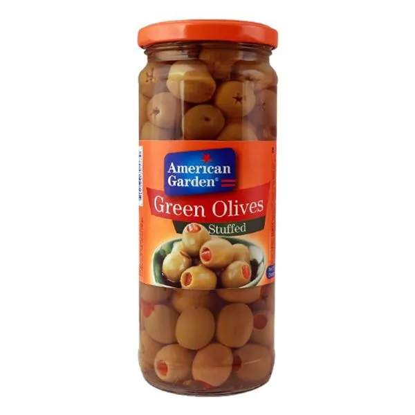 American Garden Stuffed Green Olives 450g
