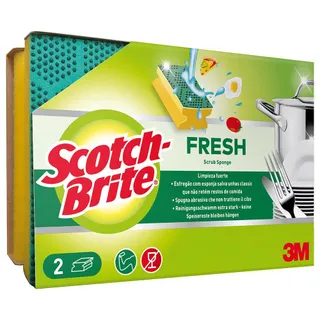 3M Sb Fresh Scrub Sponge Heavy Duty 2'S