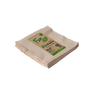 Fun Unbleached 2-Ply Eco-Napkins 33X33Cm