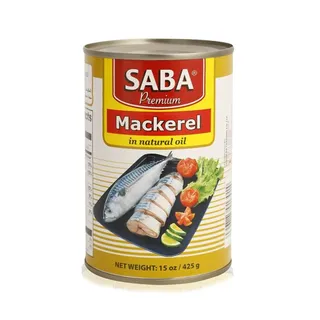 Saba Premium Mackerel in Natural Oil 425g
