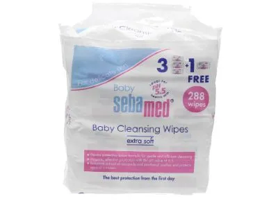 Sebamed Baby Wet Wipes, 4x72 Sheets