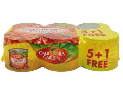 كاليفورنيا جاردن فول مطبوخ في صلصة طماطم 220 g 5 + 1 مجانا