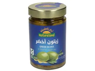 Natureland Organic Green Olives In Olive Oil 280 g
