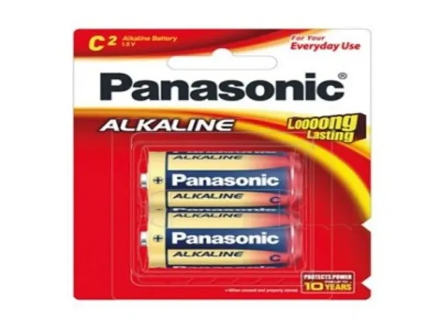 باناسونيك بطارية قلوية C2 1.5V (قطعتان)