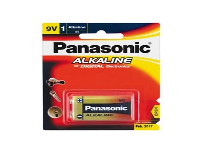 باناسونيك بطارية قلوية 9V (قطعة 1)