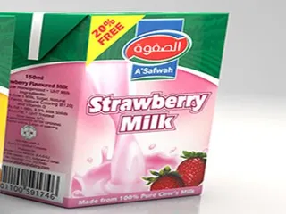أسفوة حليب فراولة UHT 6 pcs x 200 ml