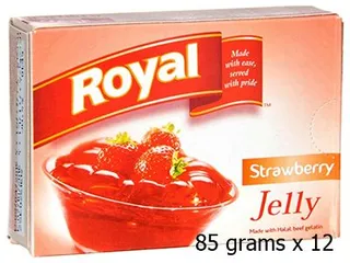 رويال جيلاتين فراولة 85Gm X12