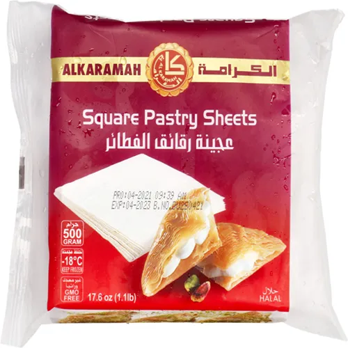 الكرامة ورقة فطيرة مربعة مجمدة 500G