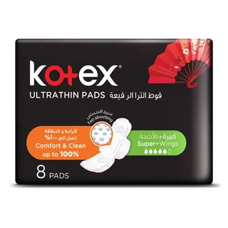 KOTEX فوط 8S ألترا رقيقة سوبر أجنحة