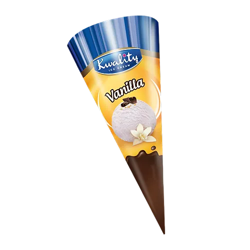 KWALITY ICE CREAM KONO VANILLA CONE 110ML