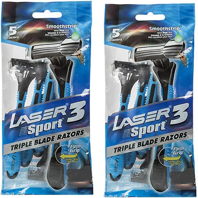 LASER DISPOSABLE RAZOR TRIPLE BLADE 5+5S