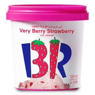 BASKIN ROBBINS ICE CREAM STRAWBERRY 120ML