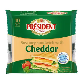 PRESIDENT CHEESE SLICE SANDWICH 200G