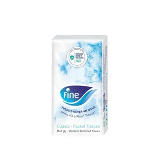 FINE POCKET TISSUE 3PLY 10S