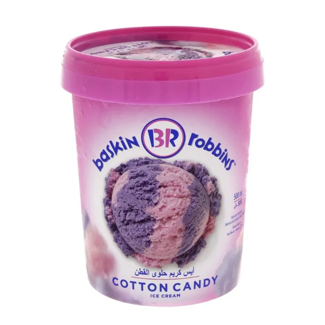 باسكين روبنز آيس كريم قطن حلوى 500ML