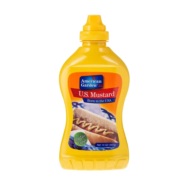 AMERICAN GARDEN MUSTARD YELLOW SQUEEZE 14 OZ
