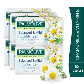 PALMOLIVE SOAP WHITE CAMMOMILE PROMO B5G1 170GRX5+1