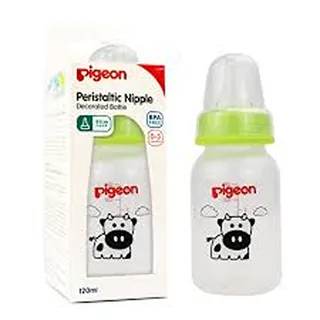PIGEON FEEDING BOTTLE 0-3 MONTHS BPA FREE ANIMALS 120ML