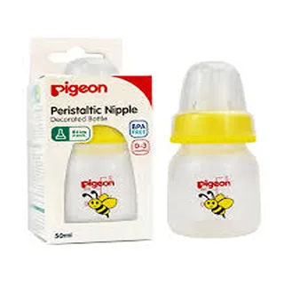 PIGEON FEEDING BOTTLE 0-3 MONTHS BPA FREE ANIMALS 50ML