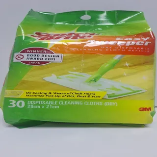 SCOTCH BRITE DISPOSABLE CLEANING CLOTH DRY REFILL 30 PCS