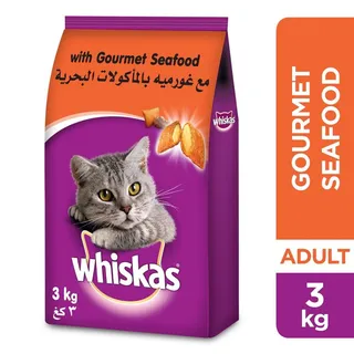 WHISKAS PET FOOD CAT GOURMET SEAFOOD 3KG